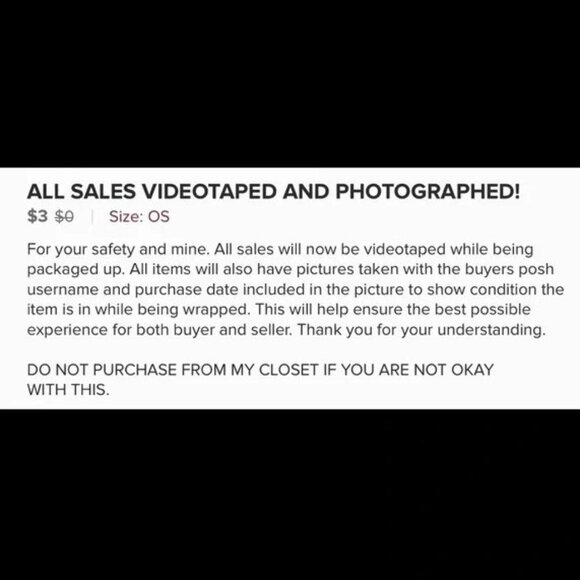 All sales are photographed and videotaped - Picture 2 of 2